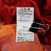 フラダンス 衣装 MermaidLine MMJ マーメイドライン エムエムジェイ ワンピース ドレス レッド系 オレンジ系 日本製 ベロア 七分袖 光沢 プルメリア柄 かわいい 華やか 鮮やか 明るい 赤 橙 ハワイアン アロハ フラ ダンス レッスン 練習
