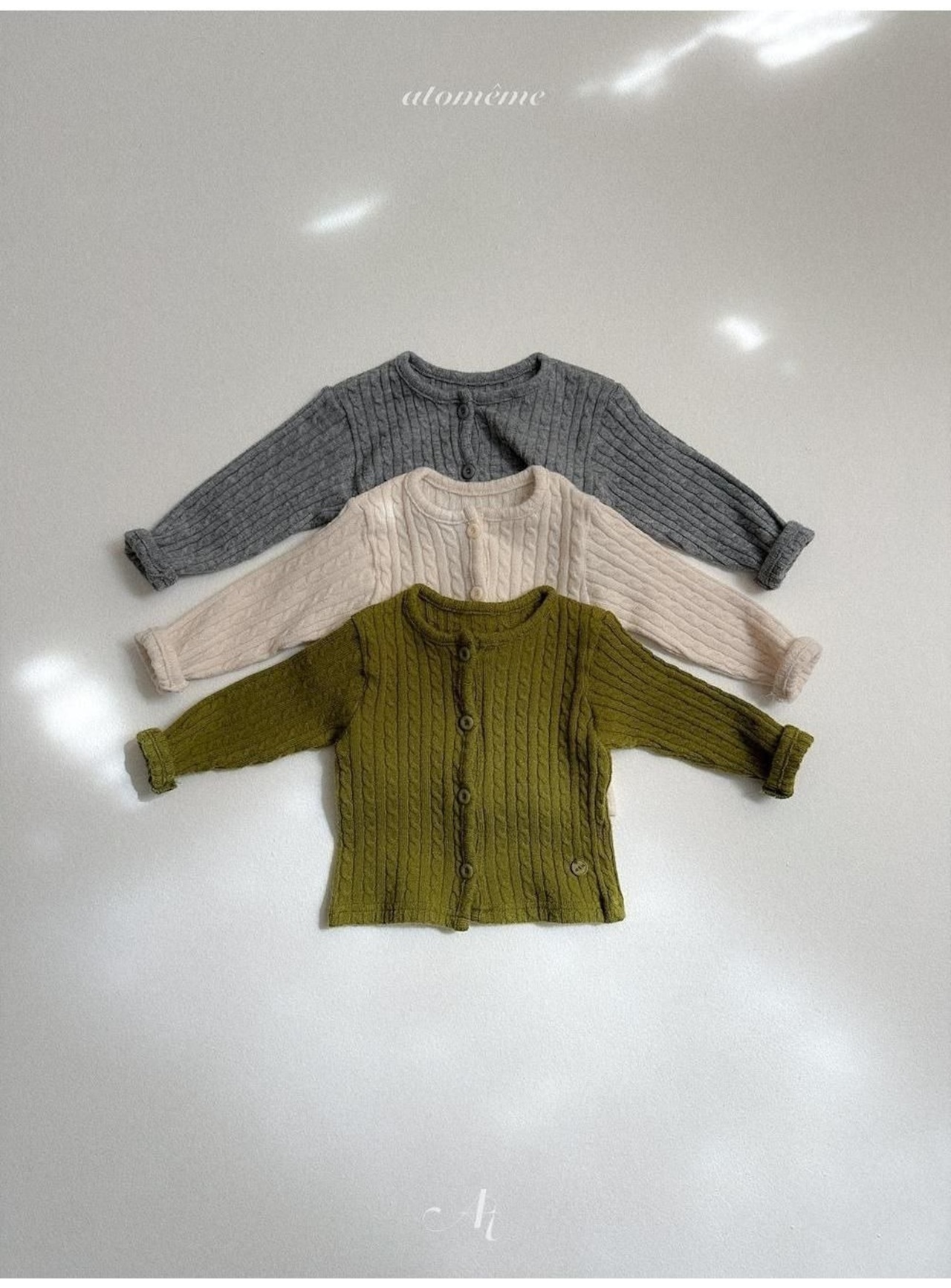〖取寄〗韓国子供服 / 26winter / atomeme / ヘイブニットカーディガン / キッズ *S~XL*
