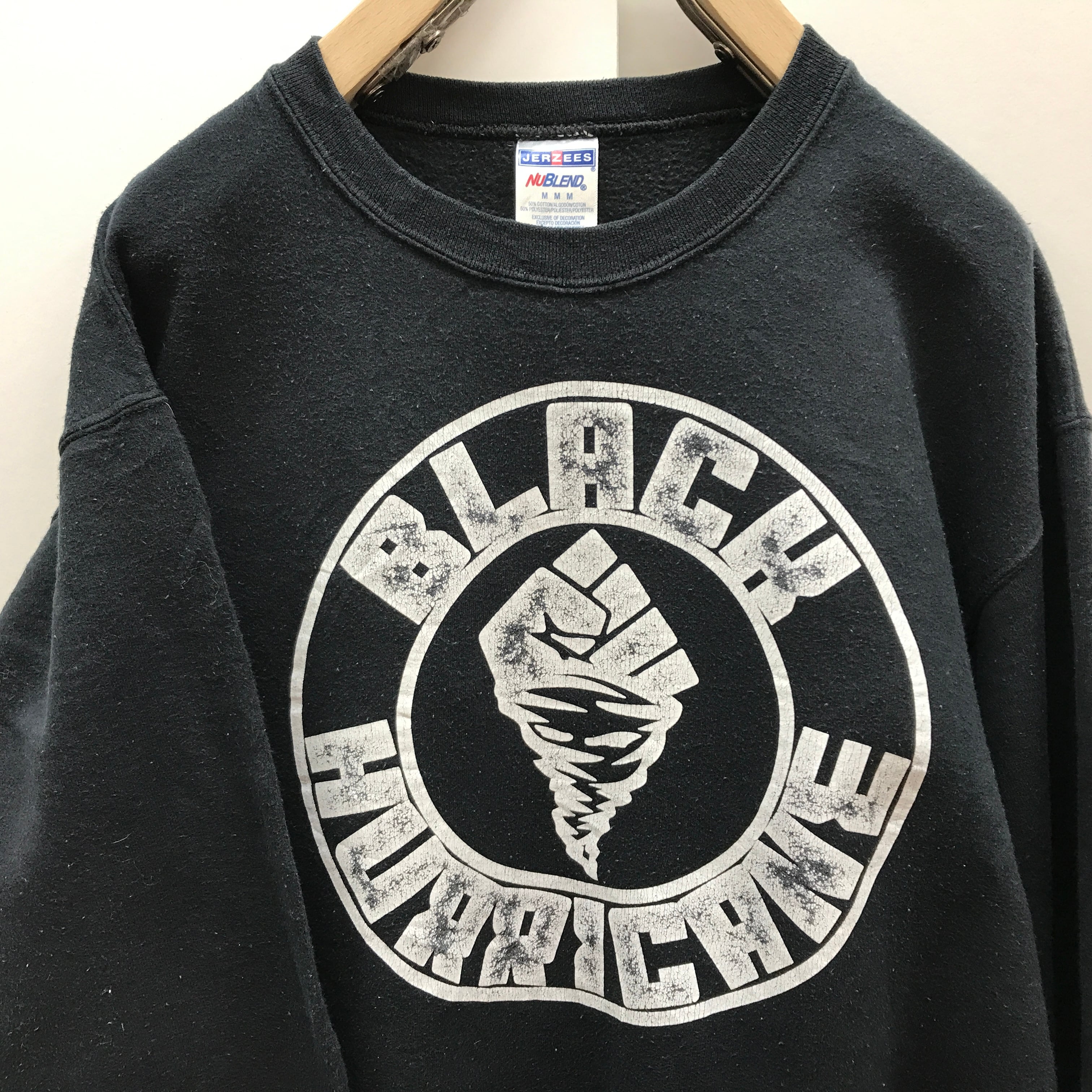 SALE] JERZEES ジャージーズ 90年代 BLACK HURRICANE プリント 