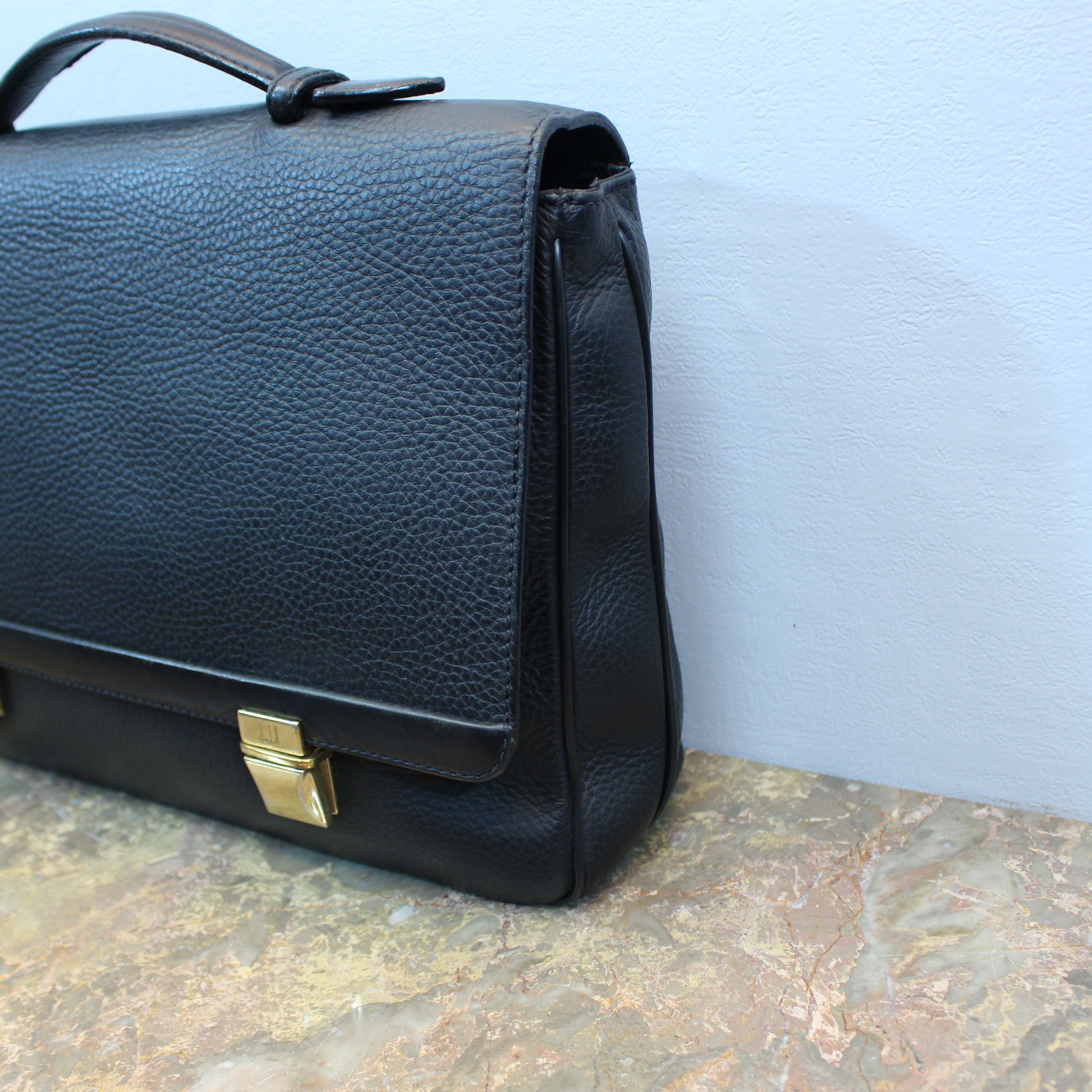 dunhill LEATHER BUSINESS BAG MADE IN ITALY/ダンヒルレザービジネス