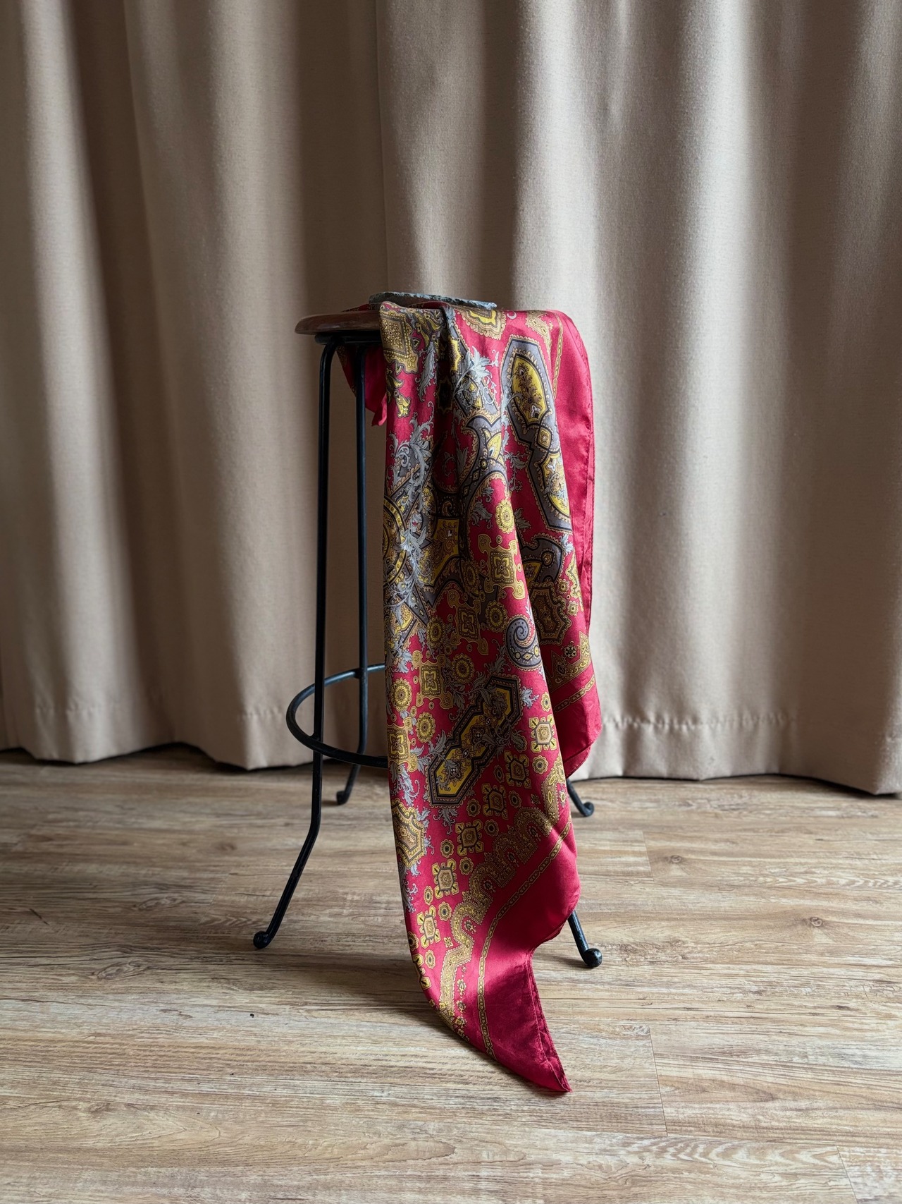 baroque ornate silk scarf-5230-10