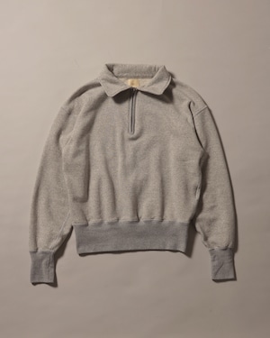 WV / Zipper Front Sustainable Sweat Shirt - Gray