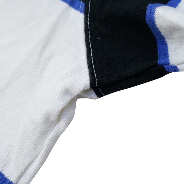 GOODENOUGH グッドイナフ 90年代 GEロゴボーダー柄Tシャツ 白黒 GOODENOUGH グッドイナフ 90年代 GEロゴボーダー柄Tシャツ 白黒