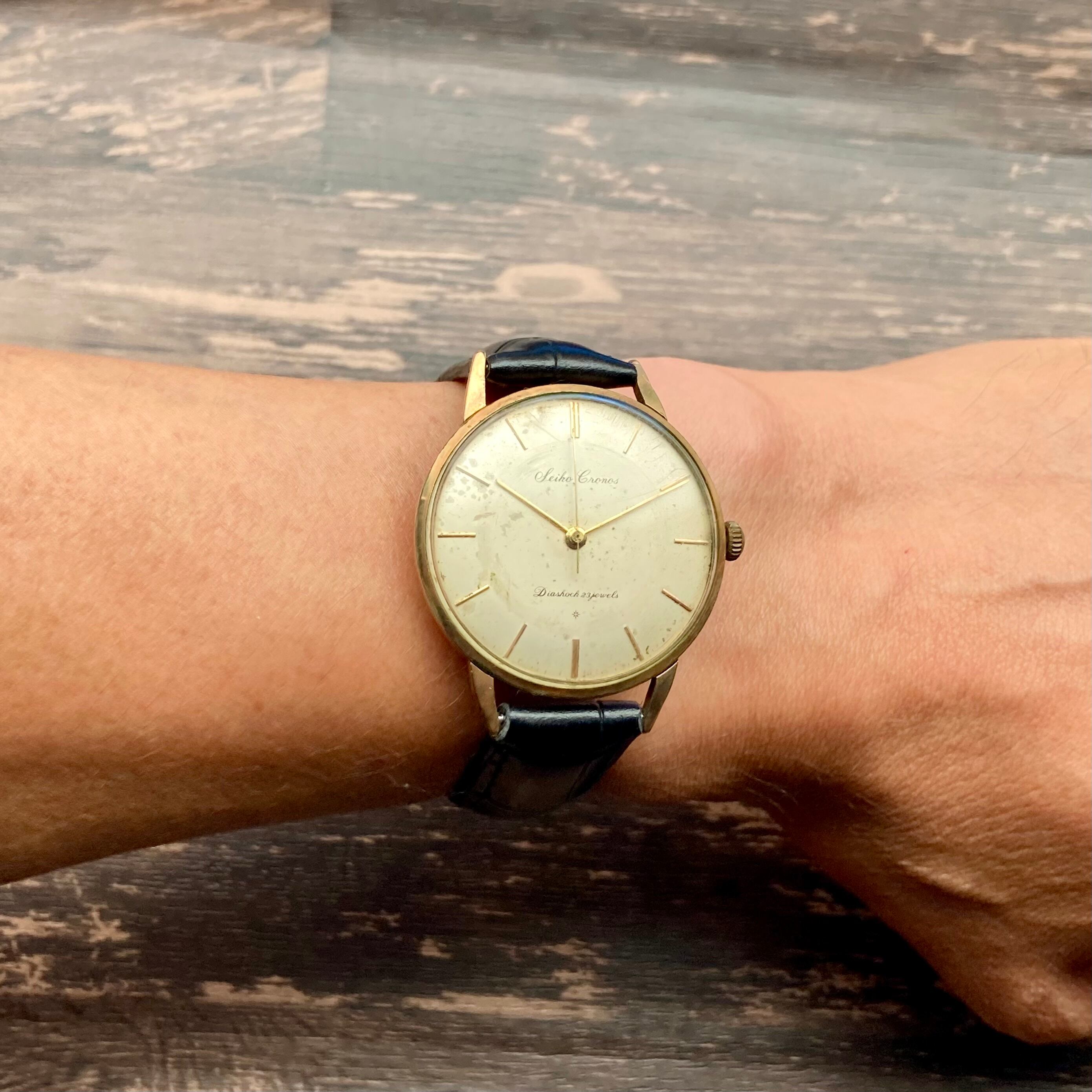 動作品】セイコー チャンピオン 腕時計 1963年 昭和38年 手巻き メンズ