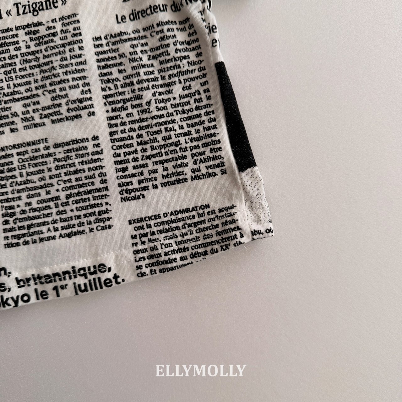 [ELLYMOLLY] Paperpop Tee / [엘리몰리] 페이퍼팝티