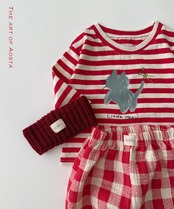 韓国子供服 / 26Autumn / Aosta / にゃんこTシャツ / 秋服 *S~XXL*
