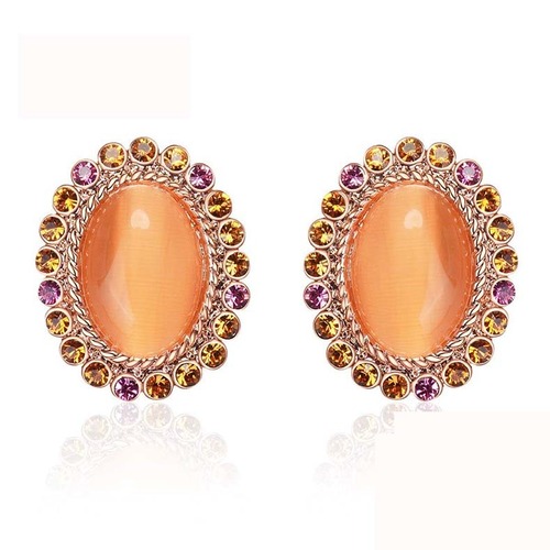 IUHA フロリダ柑橘 キャッツアイピアス 金属アレルギーと変色防止 アクセサリー ギフト ,114iuhav