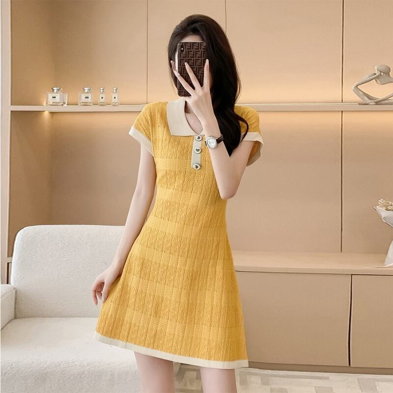 【dress】POLOネックワンピース M22525