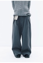 NORYBRAND Pleated A-line Wide Trousers