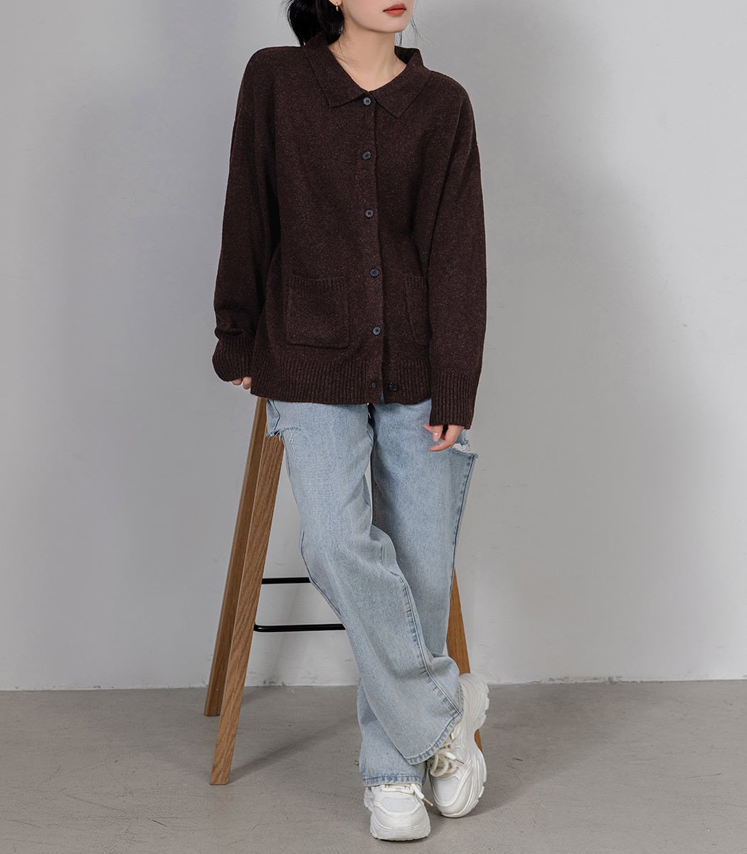 宅配便】ポロニットカーディガン／tops2144 | DAY CLOSET｜ レディース