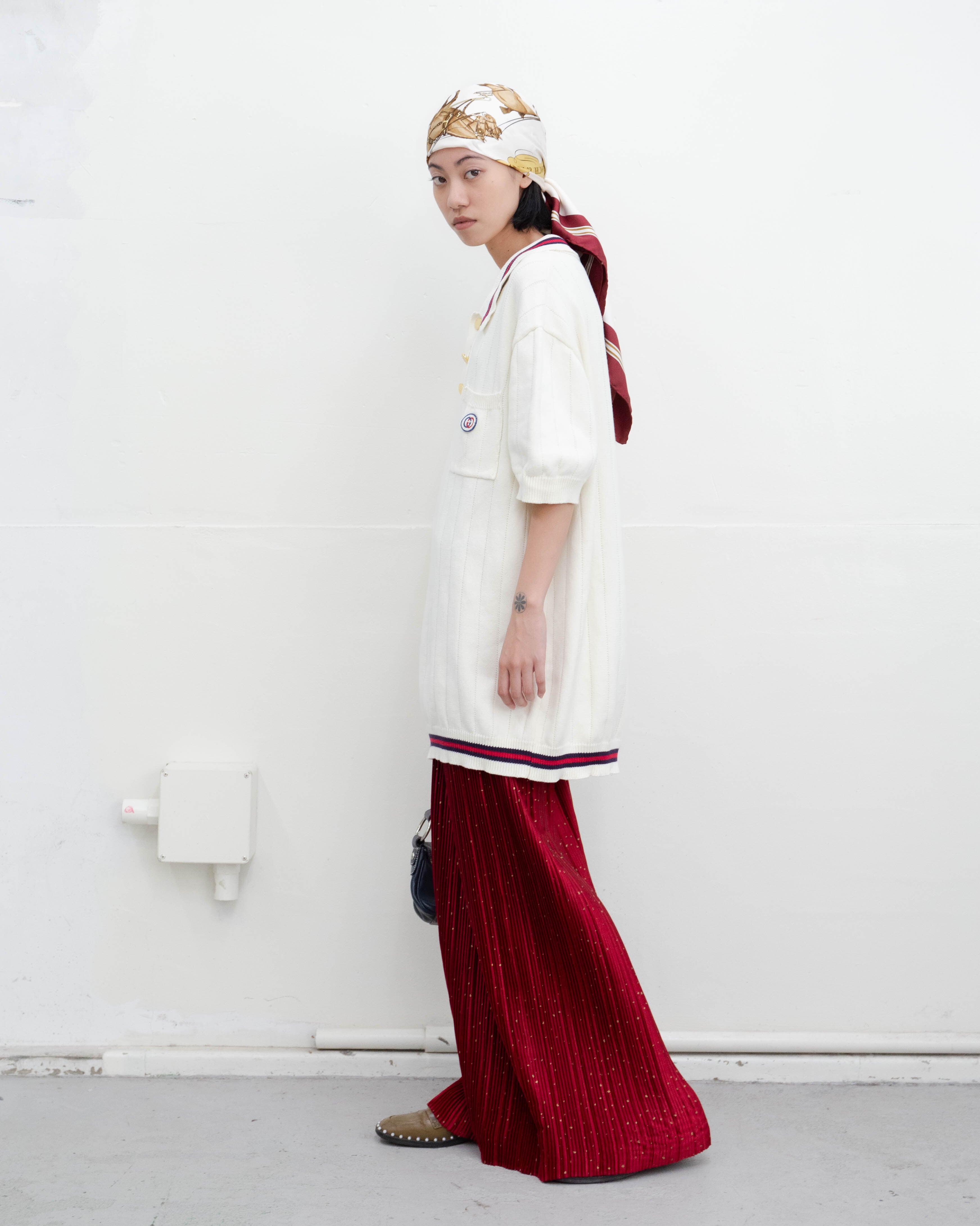 1980s JEANNE MARC - abstract pleats maxi skirt | LUIK FINN