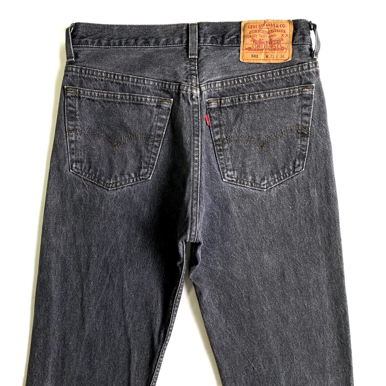 90年代 USA製 Levi's リーバイス 501 デニムパンツ アメカジ ジップフライ ストレート ブラック (メンズ 36×32)   N8998