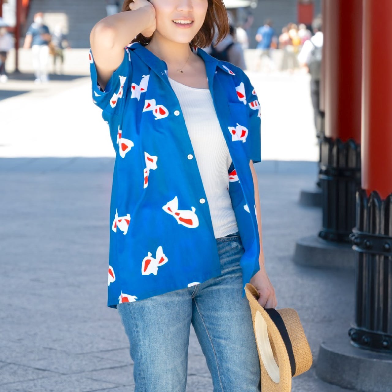 L/XLサイズ】 江戸シャツ 金魚 | 江戸っ子 edocco