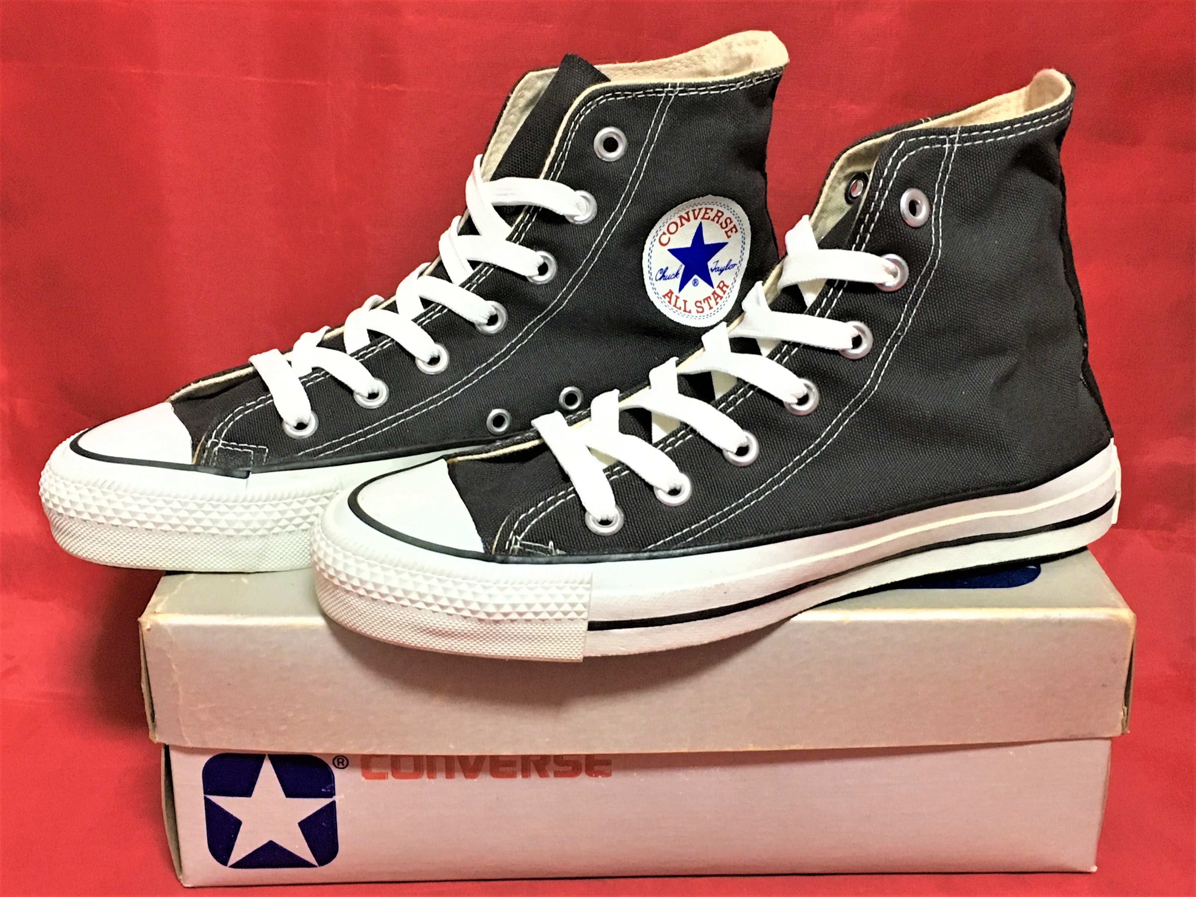 CONVERSE(コンバース) ALL STAR Hi(オールスター)黒 6 24.5cm 80s USA ❼