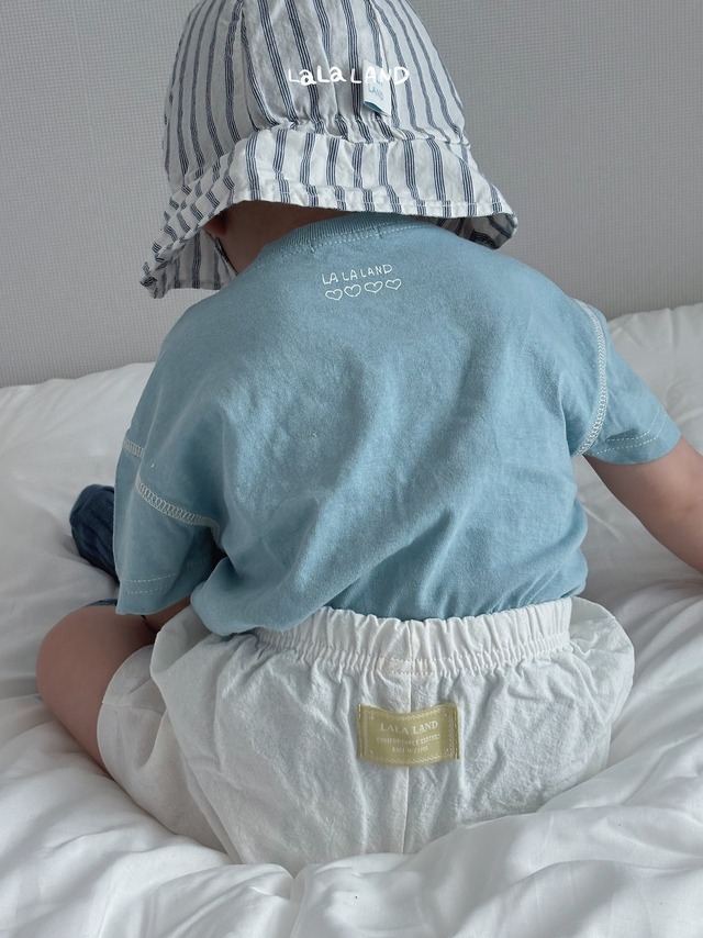 《予約》送料無料【lalaland】bebe) Color Stitch T
