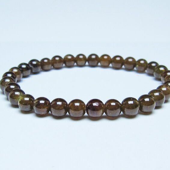 ツァボライト ブレスレット 6mm 一点物 メール便可 111-49739