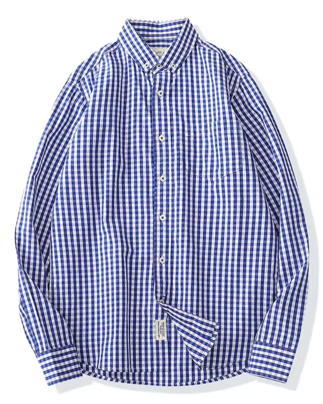 チェック柄ボタンフロントシャツ S0318