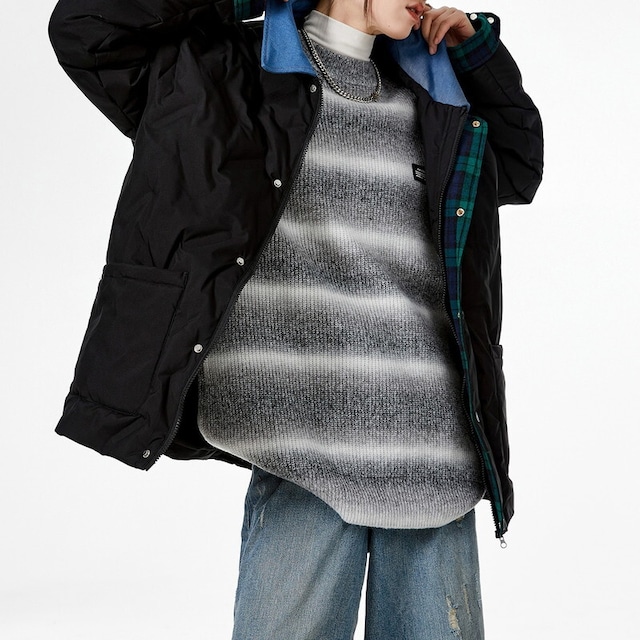 quilted collared jacket 10865