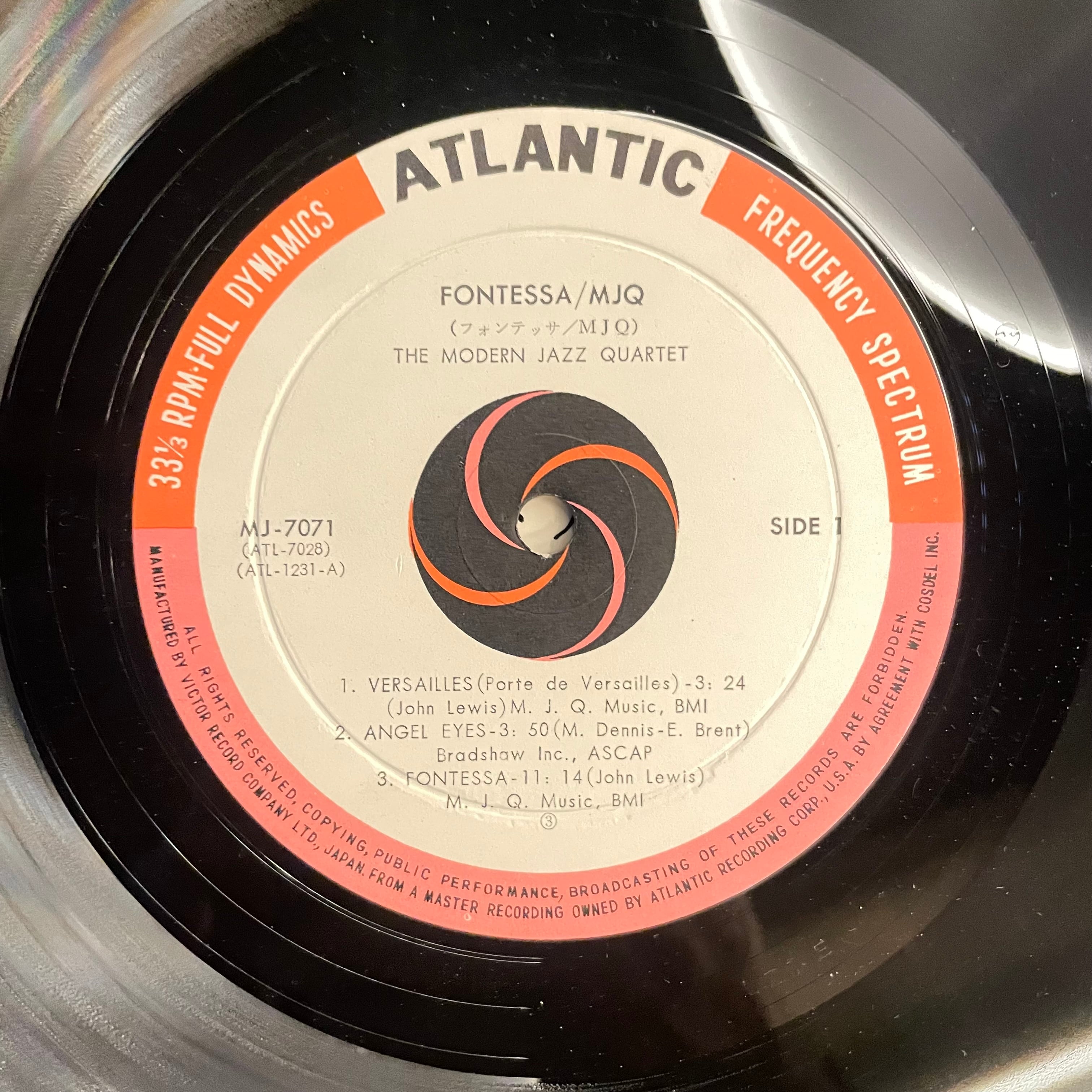 The Modern Jazz Quartet – Fontessa Atlantic MJ-7071 / 1956 USED