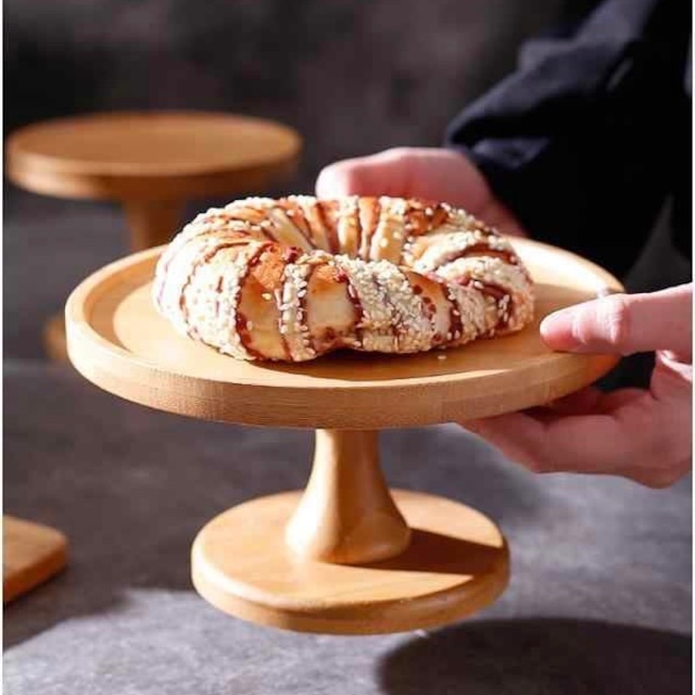 【受注】wood natural cake stdnd 木製ナチュラルケーキスタンド