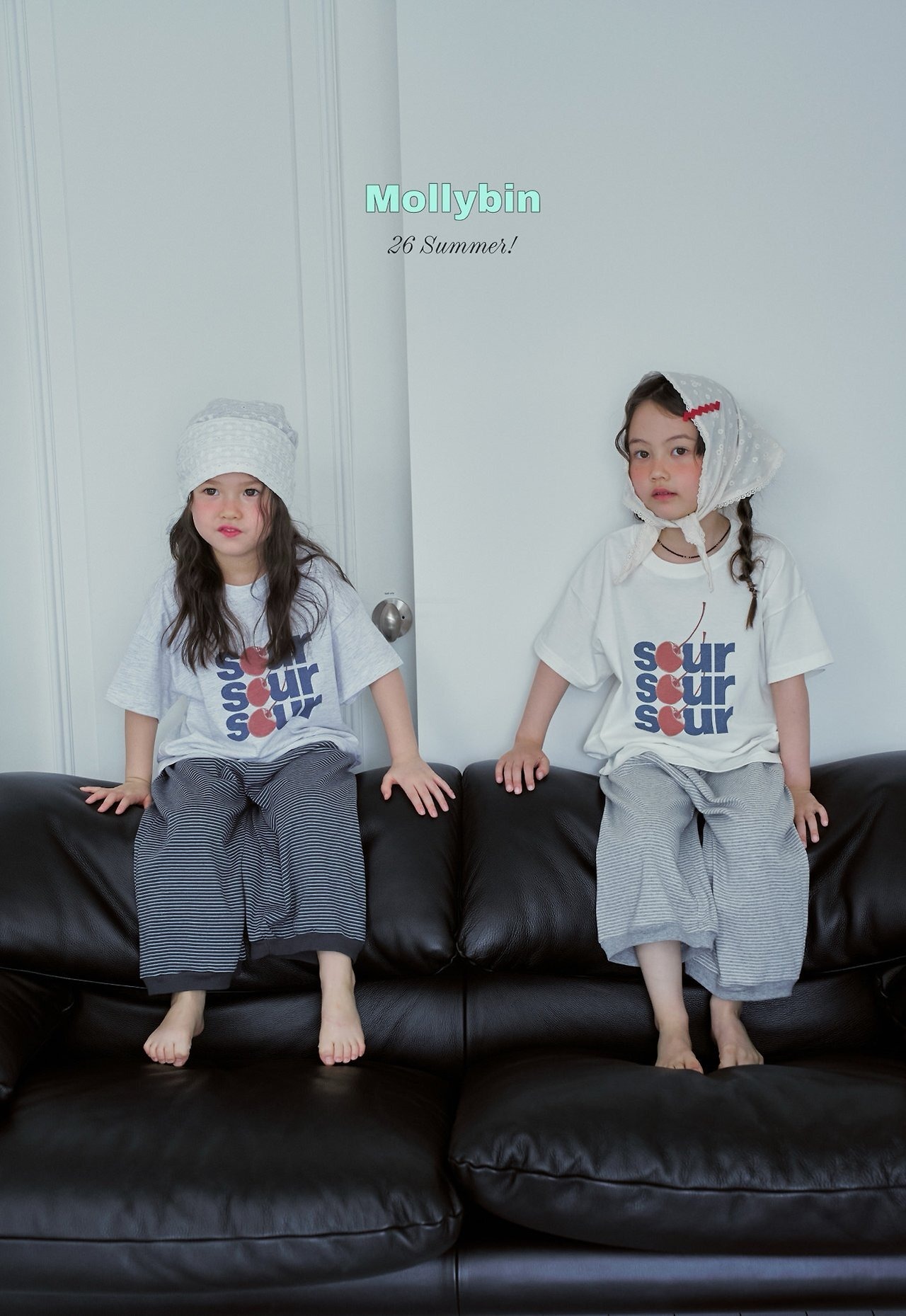 【Mollybin】トルムンチTシャツ メランジチェリー 80cm〜130cm - 4