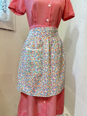 Vintege multi color flower print Apron