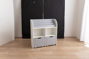 【幅84cm】Pila 絵本棚(引き出し収納タイプ)