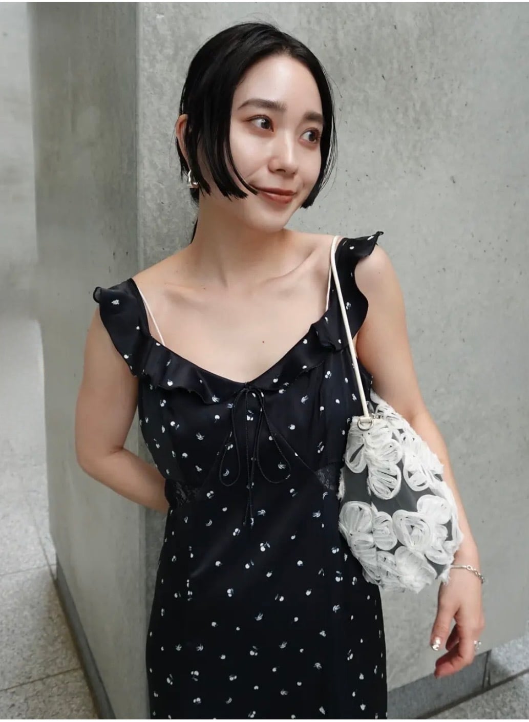 AMERI】MEDI FRUIT DOT CAMISOLE DRESS（0226105660930） | CLOAK&CO