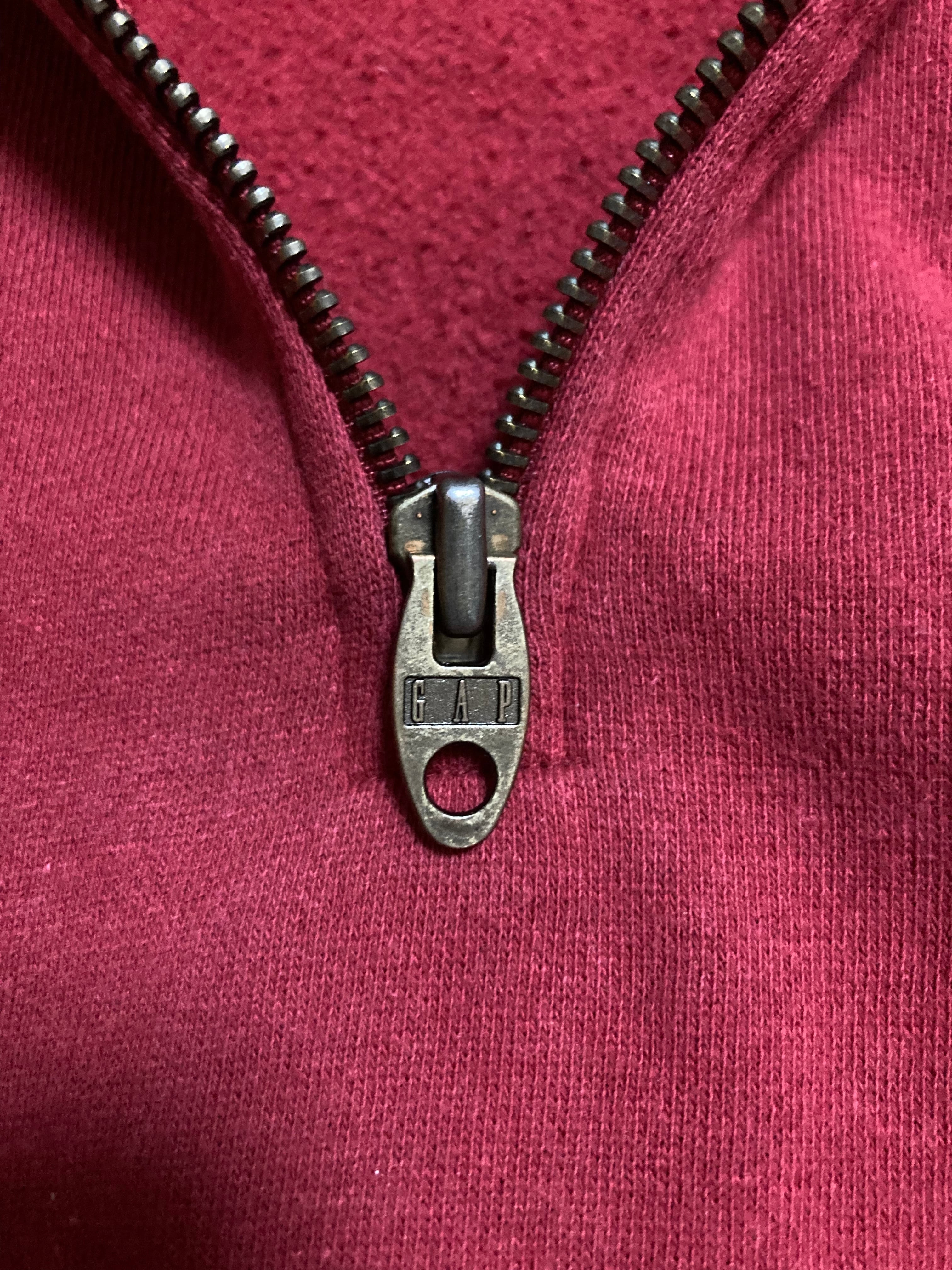 90s Gap ハーフジップパーカー　オールドギャップ　L 90s GAP パーカー ハーフボタン ハーフジップ オールドギャップ old