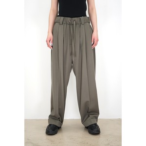 [Blanc YM] (ブランワイエム) BL-23S-WET Wide Easy Trousers (gray)