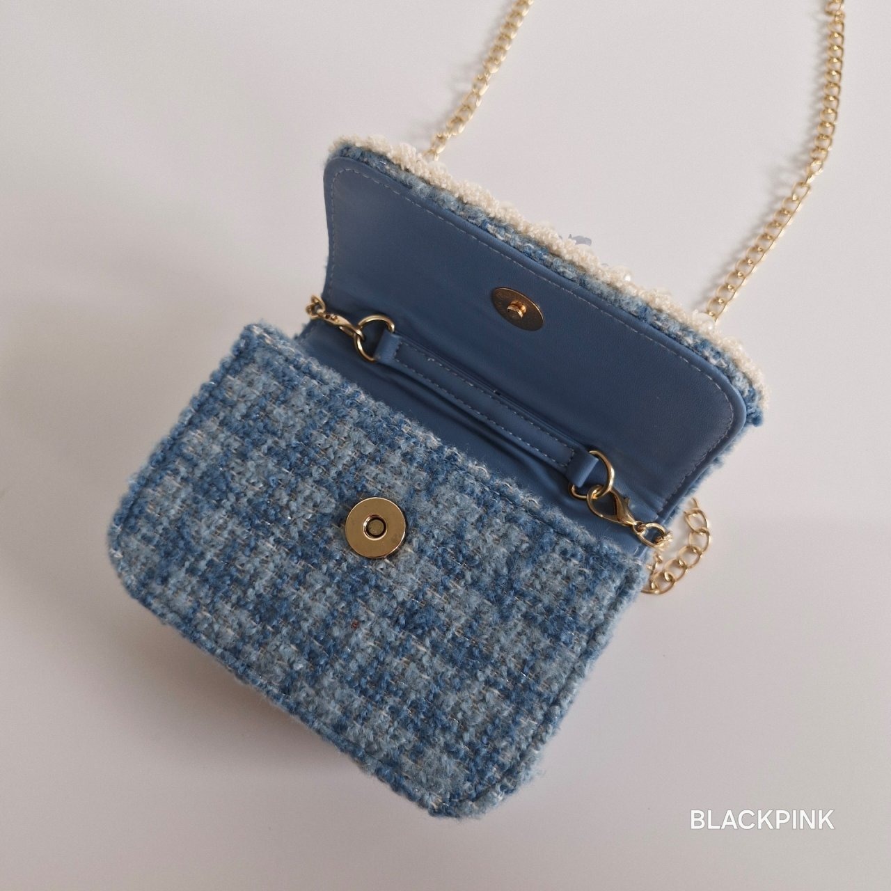 [BLACKPINK] Accessory) Pearl Cubic Mini Bag / [블랙핑크] 악세)진주큐빅미니백
