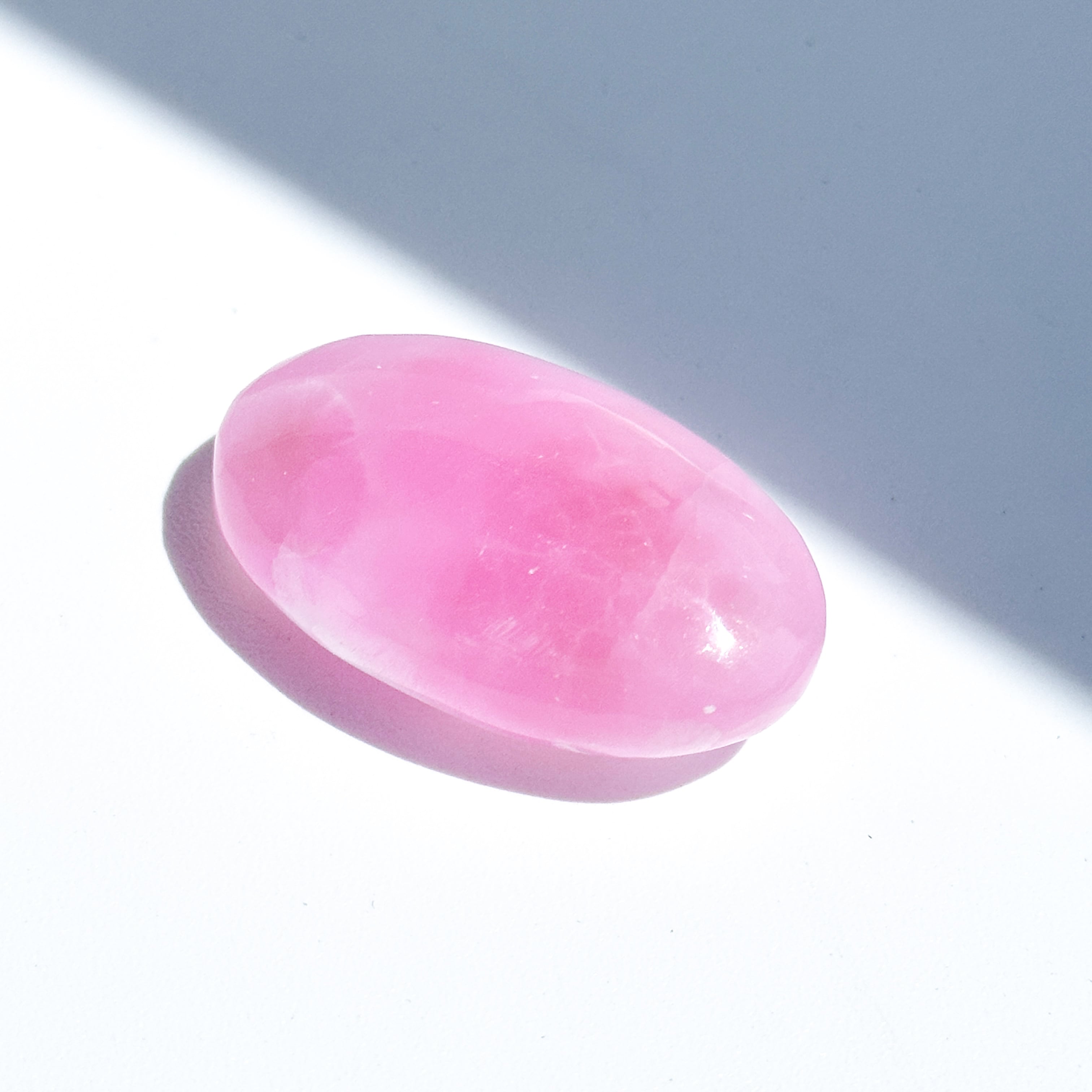 高品質】ピンクアラゴナイト パームストーン 81◇Pink Aragonite Palm