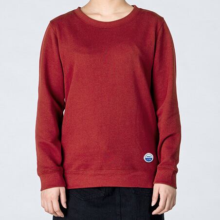 クルーネックスウェット【ネイビー】 刺繍ワッペン WEDNESDAY HYM CITY