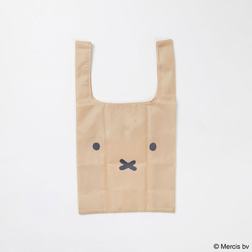 MIFFY BASIC FACE ショッピングバッグS ベージュ