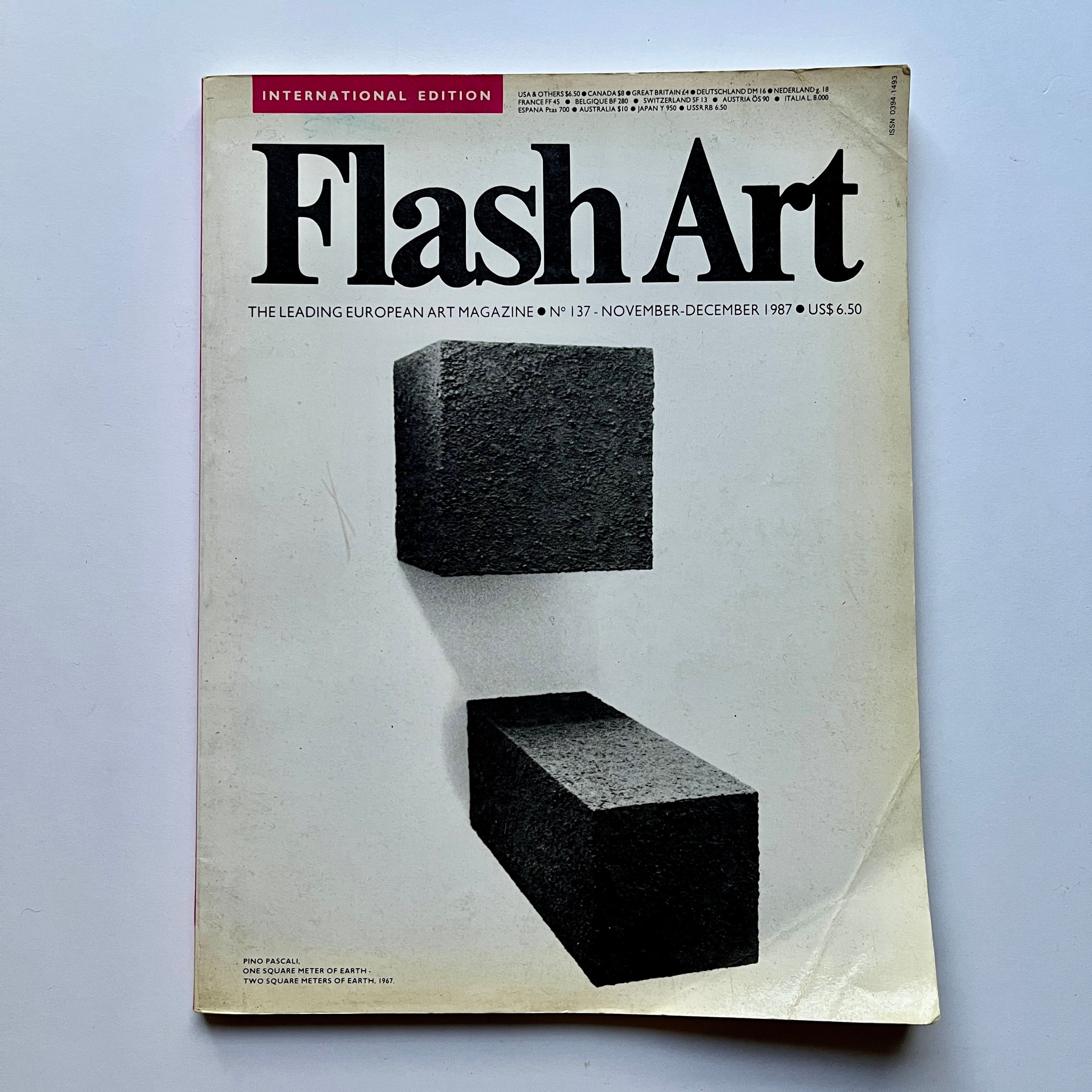 【絶版洋古書•雑誌] flash art/ No 137/ NOVEMBER-DECEMBER 1987 r[3100280]