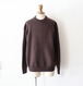 universal products. " FELTED MERINO WOOL CREW NECK KNIT( Brown )"