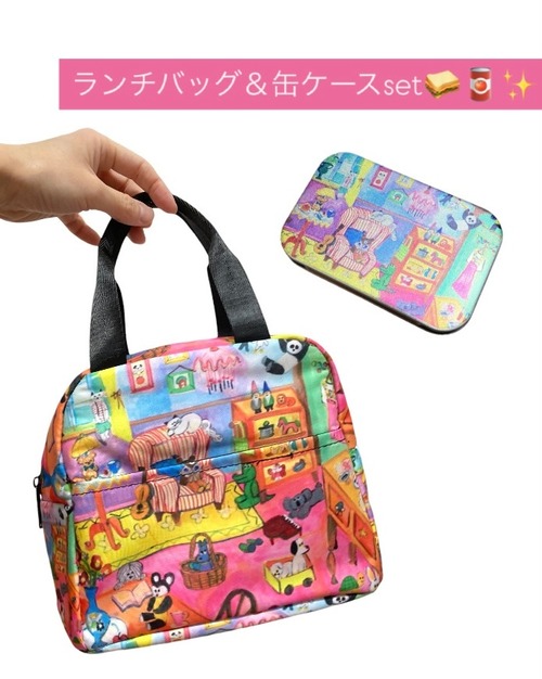【受注生産❣️12/23(火)23:59まで❣️】"handmade lovers!×CYILABO"イベント限定 ランチバッグ&缶ケースset