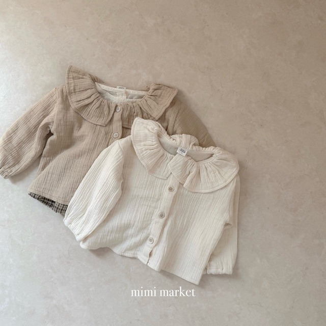 予約⌇mimi market / Outback frill shirt