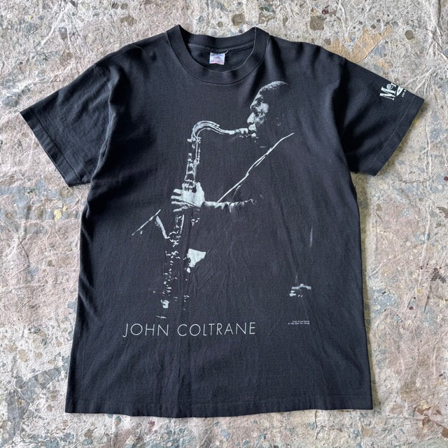 90s Jhon Coltrane ジャズTシャツ フェードブラック XL | 古着屋 savvy 