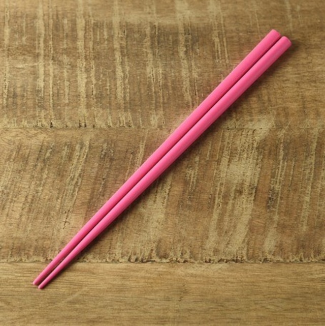 カラフルスティック箸 ピンク Colorfull Chopsticks - Pink【キッチン雑貨/Brounie１】