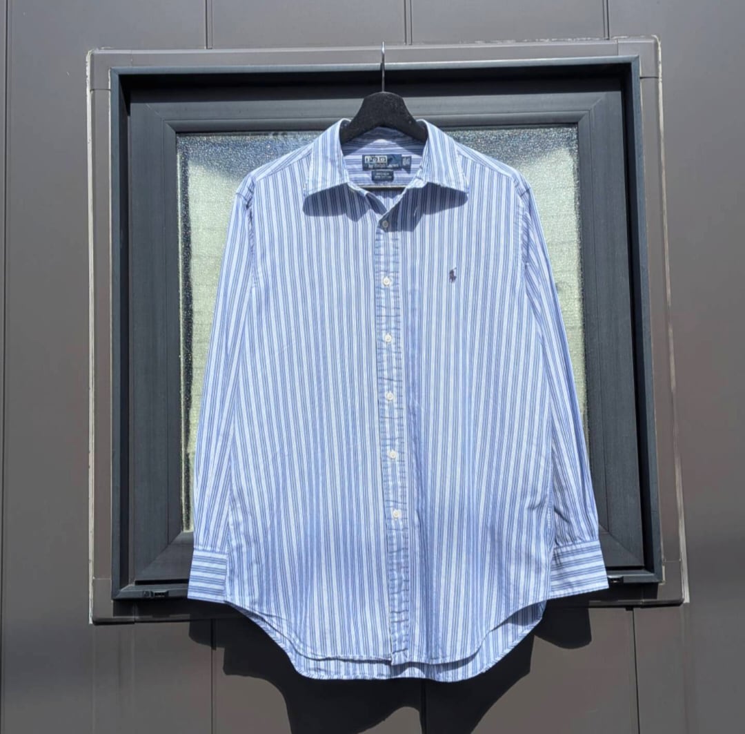 ralph lauren "ANDREW" stripe shirt 小岩店