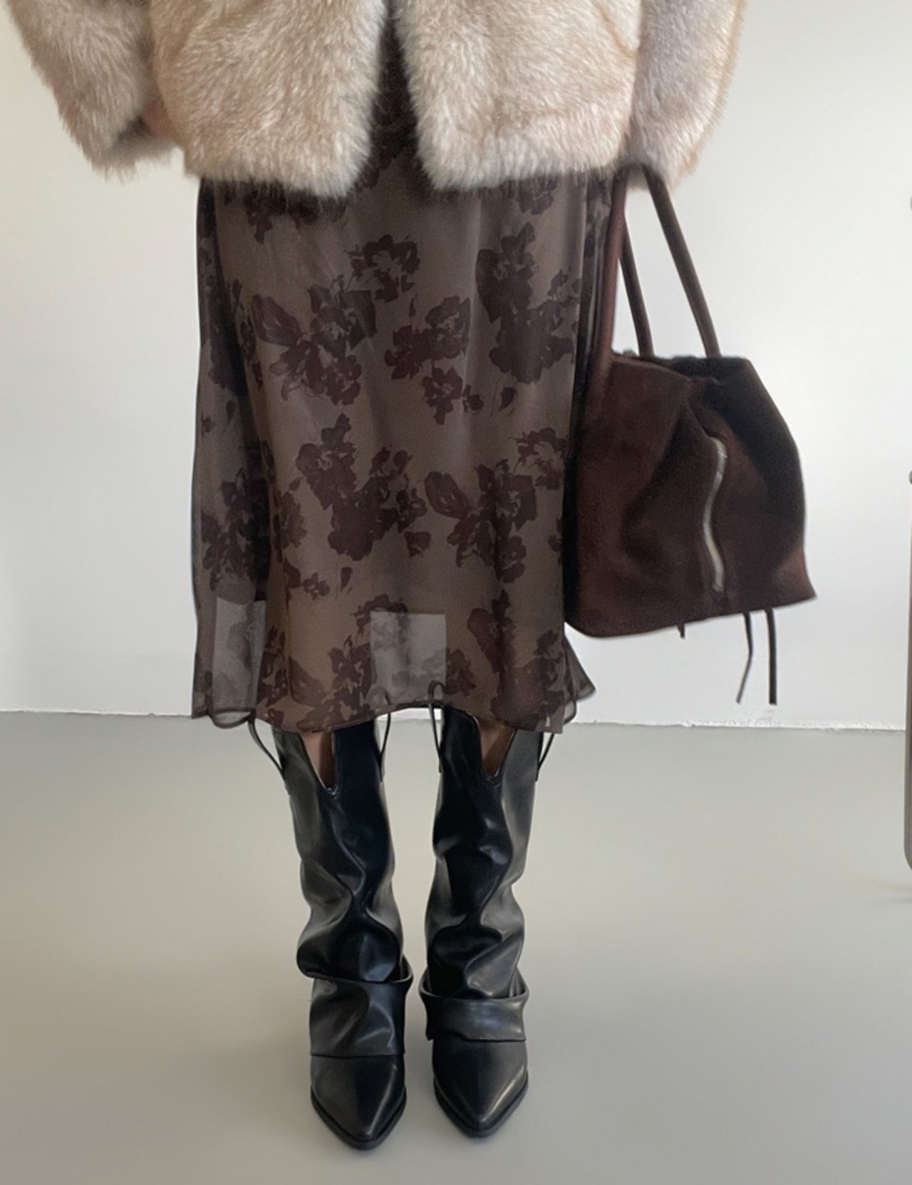 【26ss】Western Shirring Boots_onecolor