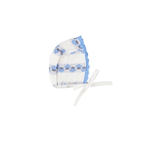【26AW】Bebe Organic(べべオーガニック)Scilla Bonnet Flower Stripe(12m)ベビー 帽子 ボンネット