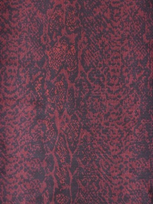 【受注商品】Rumi Rockきもの「シン・バーズアイ パイソン」レッド　[A792]