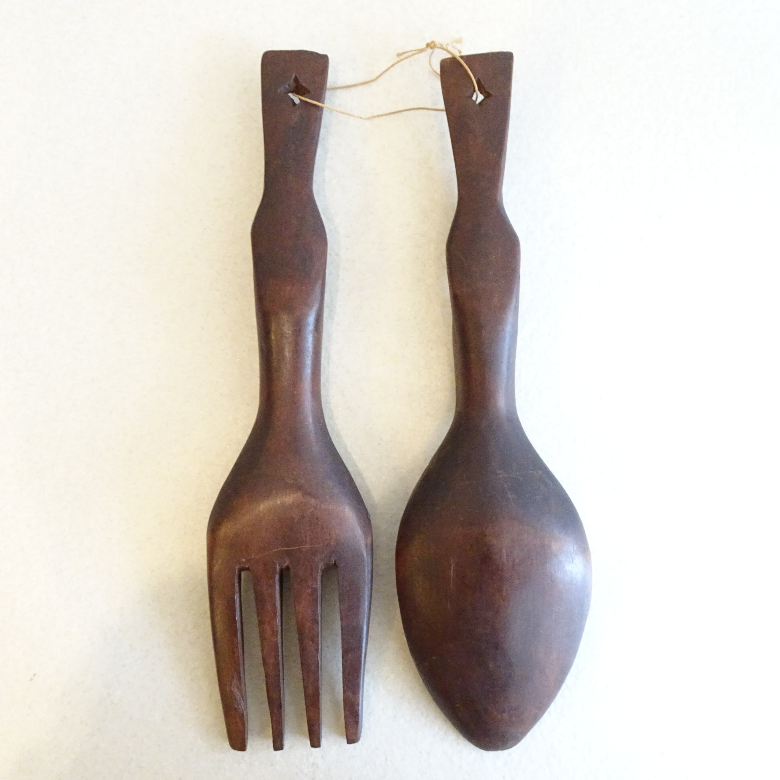 スプーン　フォーク　置物　ビック スプーンとフォークの壁掛けオブジェ | 純喫茶家具の村田商會