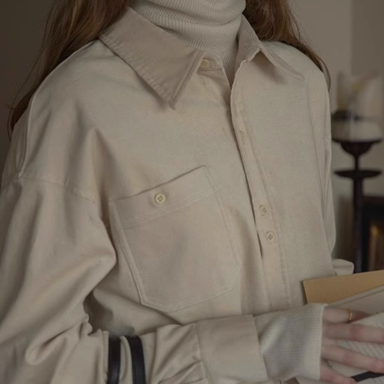 ボタンフロントカラー シャツ   F0024 - 11