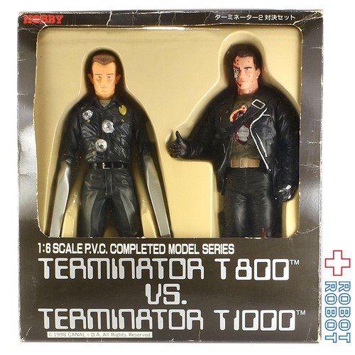 ツクダ ターミネーター2 対決セット ソフビフィギュア T-800 vs T-1000 箱入