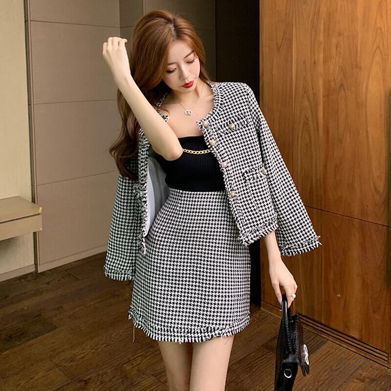 オータムスタイルスカート スタンダードショートコート ハイウェストAライン レトロ 秋物 ガールズファッション20901412587