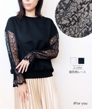 【新作入荷】花レースのニット_a0002108011
