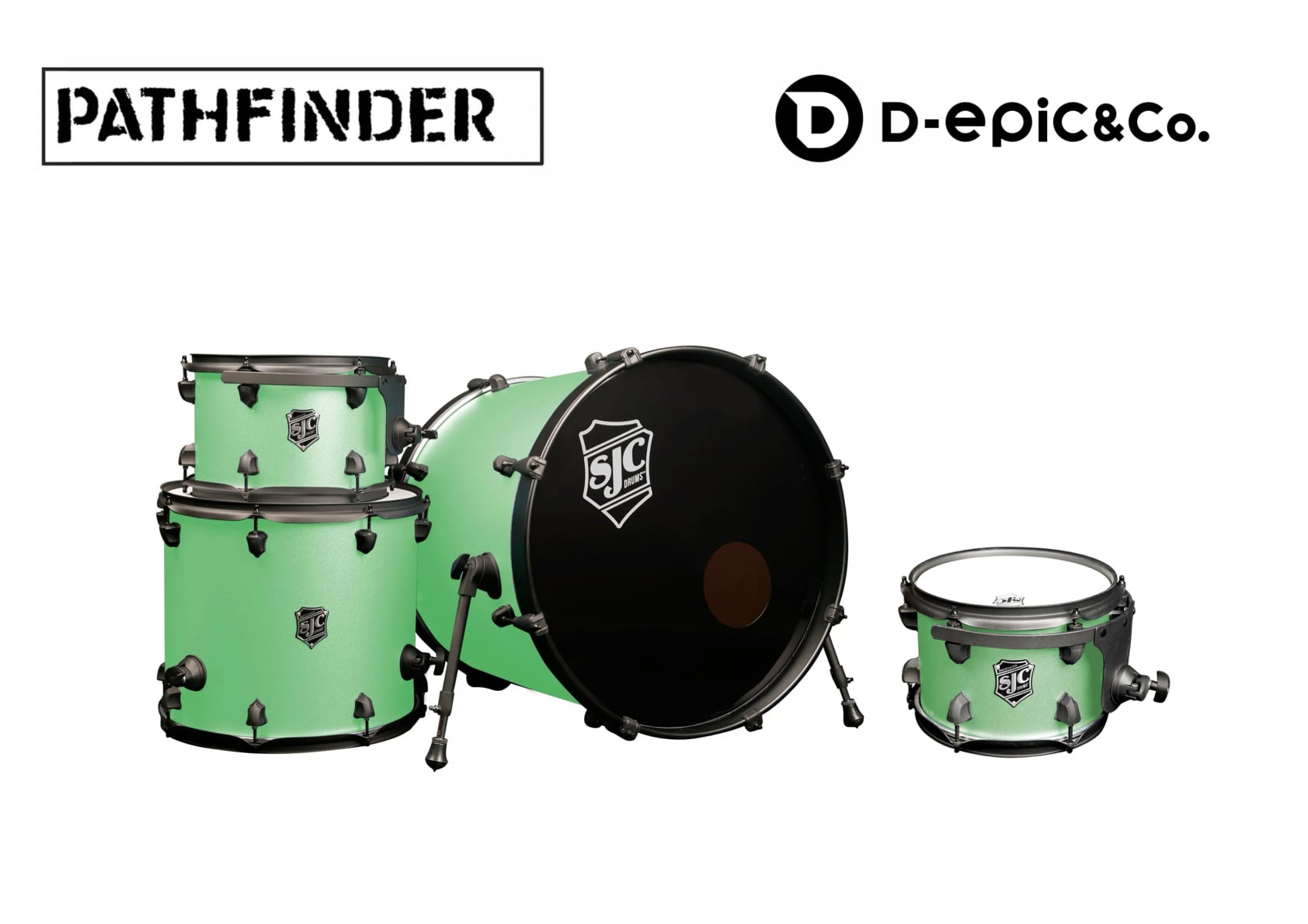 SJC Custom Drums – Pathfinder Series Snare Drum(Cosmic mint SJC Custom Drums – Pathfinder Series Snare Drum(Cosmic mint